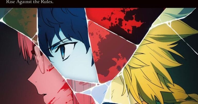 Personagens de Fate/strange Fake em composição promocional
